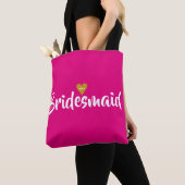 Bruidsmeisje Gouden Hart Persoonlijk Tote Bag (Dichtbij)