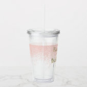 Bruidsmeisje gouden ring Logo bruiloft Vrijgezelle Acryl Drinkbeker (Rechts)