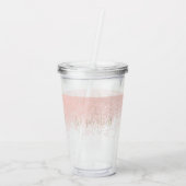 Bruidsmeisje gouden ring Logo bruiloft Vrijgezelle Acryl Drinkbeker (Achterkant)