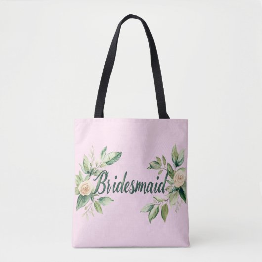 Bruidsmeisje Green Leaf Garden Accent Tote Bag (Voorkant)