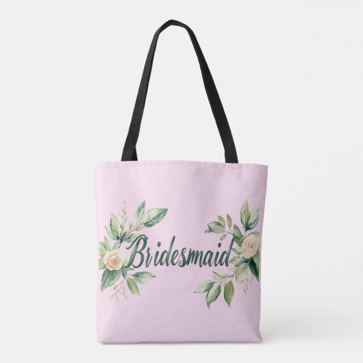 Bruidsmeisje Green Leaf Garden Accent Tote Bag (Achterkant)