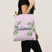 Bruidsmeisje Green Leaf Garden Accent Tote Bag (Dichtbij)