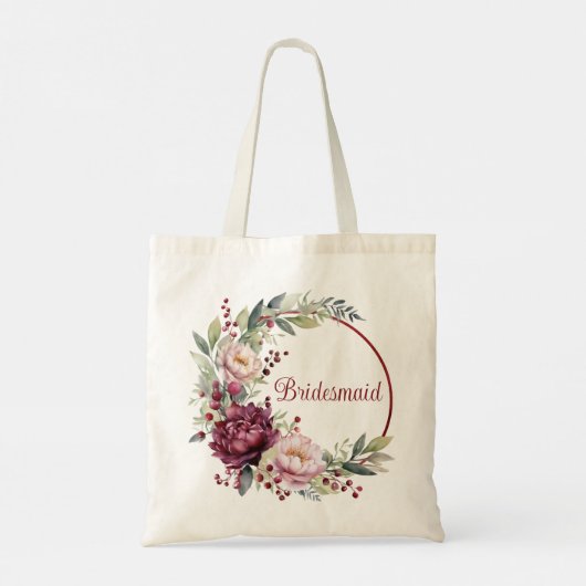 bruidsmeisje gunst cadeau tote bag (Achterkant)