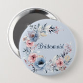 Bruidsmeisje gunstgeschenk ronde button 4,0 cm (Voorkant /achterkant)