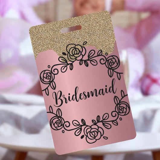 Bruidsmeisje Hen Night vrouw om badge lanyard te z
