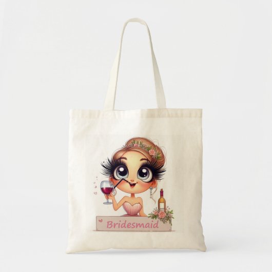 Bruidsmeisje Hen/Trouwtas Tote Bag (Voorkant)