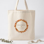 Bruidsmeisje herfst bloemen tote bag