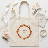 Bruidsmeisje herfst bloemen tote bag
