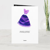 Bruidsmeisje Huwelijk Bedankt - PAARSE Jurk (Achterkant)