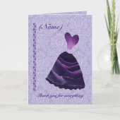 Bruidsmeisje Huwelijk Bedankt - PAARSE Jurk S341 (Voorkant)