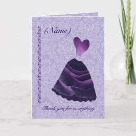 Bruidsmeisje Huwelijk Bedankt - PAARSE Jurk S341