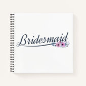 Bruidsmeisje Huwelijk Calligrafie Guestbook Notiti Notitieboek (Voorkant)