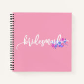 Bruidsmeisje Huwelijk Calligraphy Gastboek Notitie Notitieboek (Voorkant)