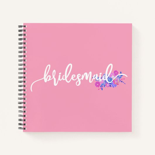 Bruidsmeisje Huwelijk Calligraphy Gastboek Notitie Notitieboek (Voorkant)