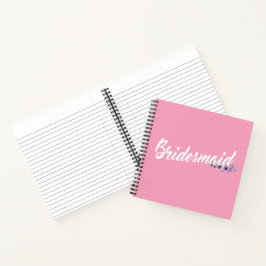 Bruidsmeisje Huwelijkscalligrafie Gastboek Notitie Notitieboek