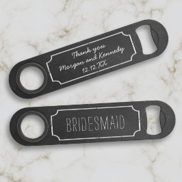 Bruidsmeisje huwelijksfavoriet flesopener speed flessenopener