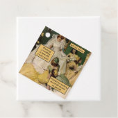 Bruidsmeisje huwelijksfeest dank u  blik bedankjes labels (In situ)