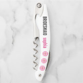 Bruidsmeisje huwelijksgunst kurkentrekker (Voorkant)