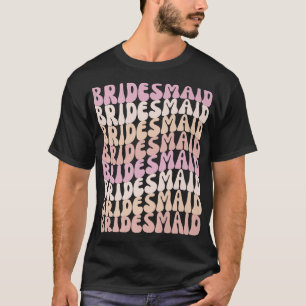 Bruidsmeisje I Do Crew Retro Bachelorette Bruidsfe T-shirt