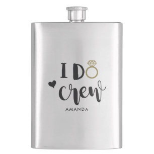 Bruidsmeisje I Do Crew Zwart en Wit Fles Flacon