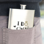 Bruidsmeisje I Do Crew Zwart en Wit Fles Flacon (Voorbeeld)