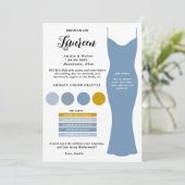 Bruidsmeisje info kaart sjabloon Voorstel Kaart (Staand voorkant)