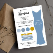 Bruidsmeisje info kaart sjabloon Voorstel Kaart