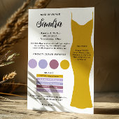 Bruidsmeisje info kaart sjabloon Voorstel Kaart