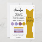 Bruidsmeisje info kaart sjabloon Voorstel Kaart (Voorkant)