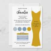 Bruidsmeisje info kaart sjabloon Voorstel Kaart (Voorkant)