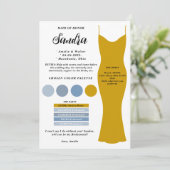 Bruidsmeisje info kaart sjabloon Voorstel Kaart (Staand voorkant)