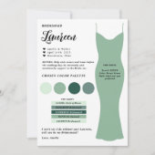 Bruidsmeisje info kaart sjabloon Voorstel Kaart (Voorkant)