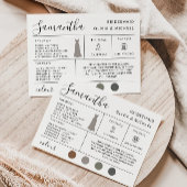 Bruidsmeisje informatie Kaart, bruidsvoorstel Kaar Kaart