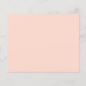 Bruidsmeisje Informatiekaart met Blush Roze Jurk (Achterkant)