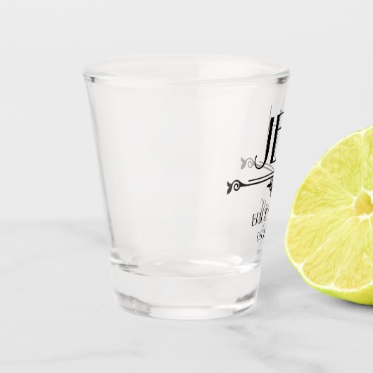 Bruidsmeisje Initialen Shot Glas (Links)