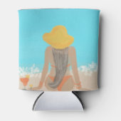 Bruidsmeisje Lange Haren Bruiloft Feest Blikjeskoeler (Voorkant)