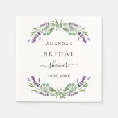 Bruidsmeisje lavendel eucalyptus groen servet (Voorkant)