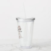 Bruidsmeisje | Lieve cartoon bruid met schrift Acryl Drinkbeker (Links)