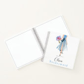 Bruidsmeisje Maid of Honor Mode Rok Flowers Notitieboek (Binnen)