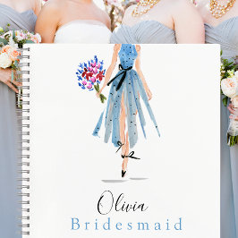 Bruidsmeisje Maid of Honor Mode Rok Flowers Notitieboek