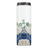 Bruidsmeisje met bloemen thermosbeker (Achterkant)