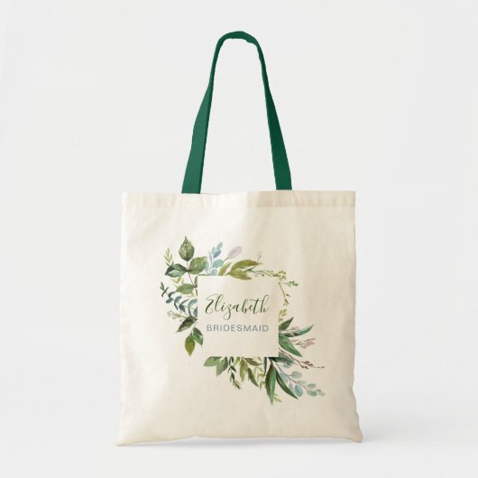 Bruidsmeisje met naam tote bag (Voorkant)