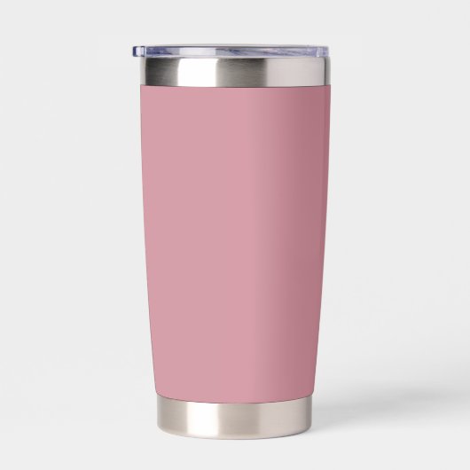 bruidsmeisje | Minimale scriptnaam Gold Heart Pink Geïsoleerde Drinkbeker (Rechts)