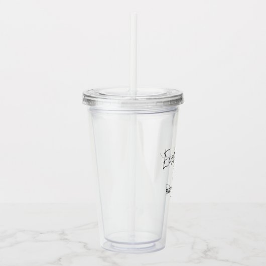 Bruidsmeisje Modern Chic Script Bridal Acryl Drinkbeker (Rechts)