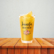 bruidsmeisje | Modern Floral gepersonaliseerd