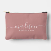 Bruidsmeisje Modern Minimal Script Dusty Pink Etui (Voorkant)