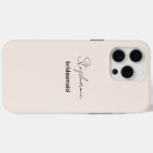 Bruidsmeisje | Modern Minimalistisch Schrift Bloze Case-Mate iPhone Case (Achterkant (horizontaal))
