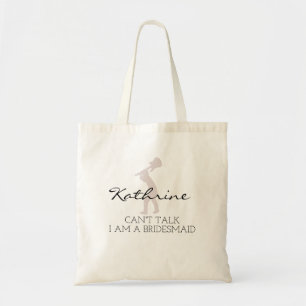 Bruidsmeisje   Modern Minimalistisch Script Bachel Tote Bag