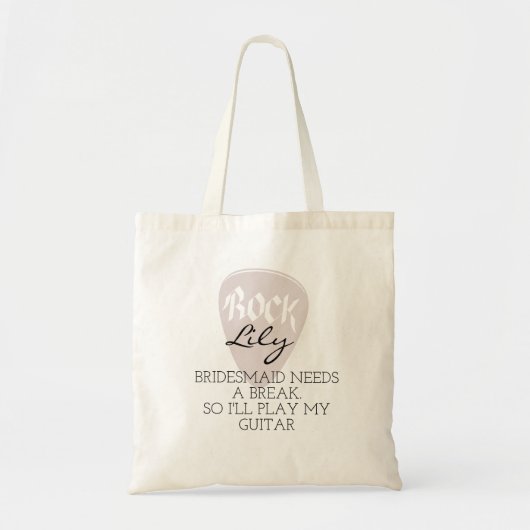 Bruidsmeisje | Modern Minimalistisch Script Bachel Tote Bag (Voorkant)