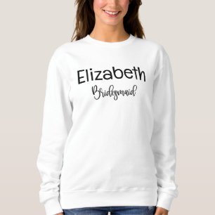 Bruidsmeisje-Modern Minimalistisch Script Bachelor Trui